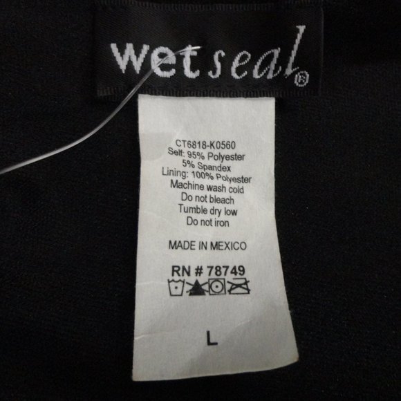 Wet Seal 80's Top Cropped Multicolored Size L NWT SKU 000095 - Picture 5 of 7